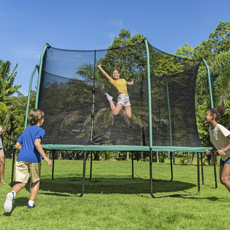 エアードーム Bestway Xtreme Air 14' Outdoor Trampoline, No-Gap Enclosure, Anti