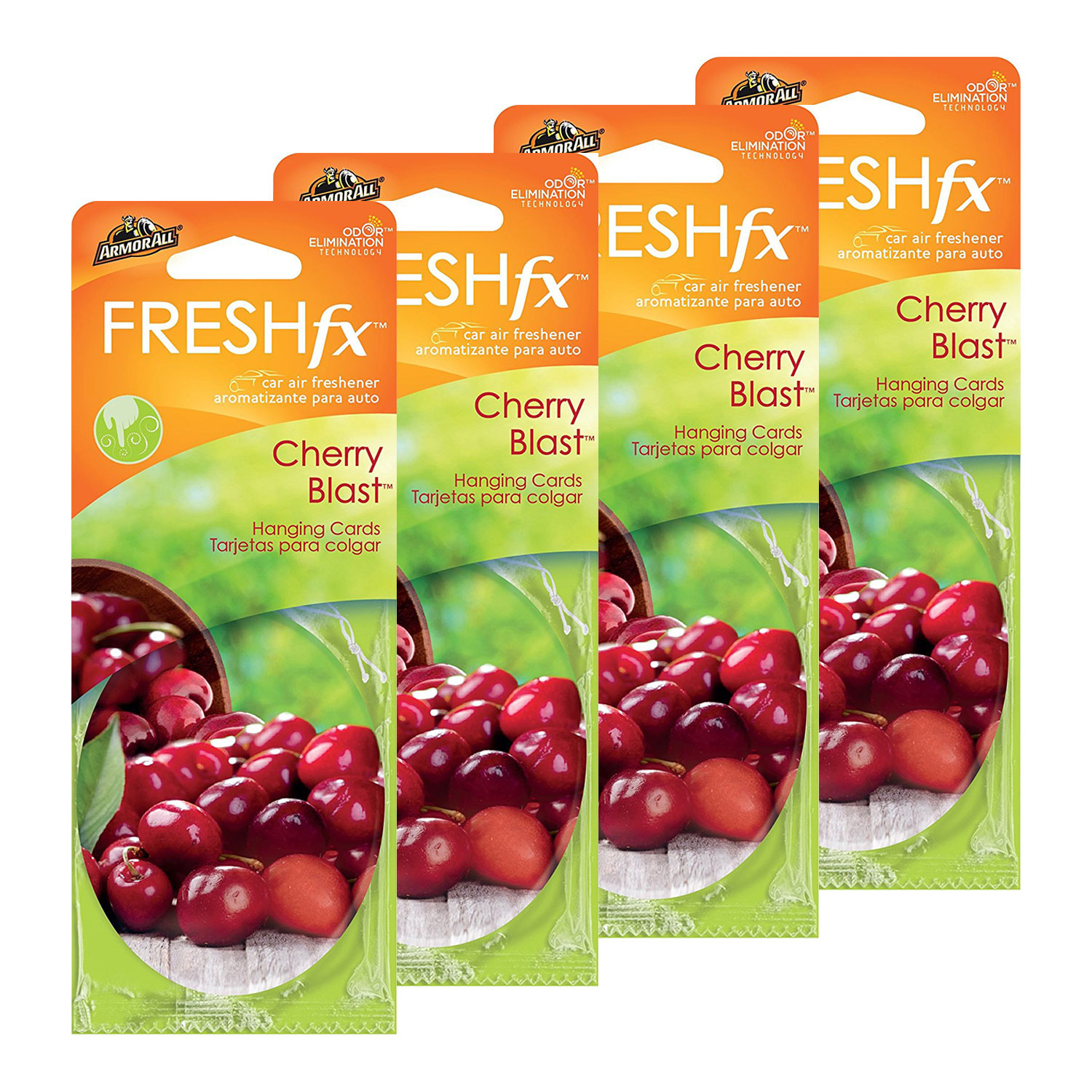 Armor All FRESHfx Car Air Freshener Hanging Card, 12Count (Cherry