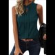 thumbnail image 1 of Top Sin Mangas con Cuello en V de Color Liso para Mujer, Verde Oscuro, Talla L, 1 of 8