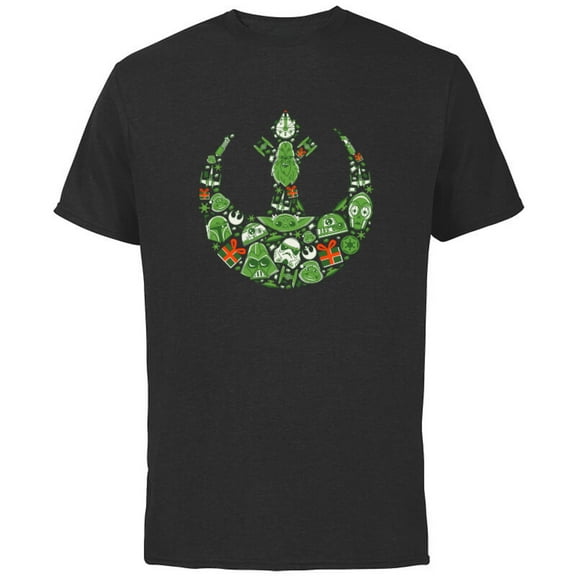 Star Wars Rebel Alliance Holiday Standard - Short Sleeve Cotton T-Shirt for Adults - Customized-Black