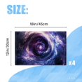 thumbnail image 2 of Bahomeck Placemats Set Of 4 Rectangle Linen Cotton Placemats For Dining Table Fade Resistance Washable Heat Resistant，18*12Inch,Ethereal Swirl Of Cosmic Energy With Vibrant Purples And Blues, 2 of 4
