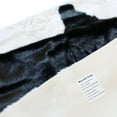 thumbnail image 6 of BizChair Faux Fur Cowhide Area Rug Black White (3 Feet X 5 Feet), 6 of 7
