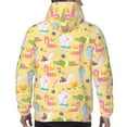 thumbnail image 7 of Lsque Summer Animals Pattern Casual Men's Hoodie,Hooded Sweatshirt with Kangaroo Pocket,Pullover Hoodie-XX-Large, 7 of 7