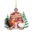 thumbnail image 1 of Árbol De Navidad Decoración Navideña De Madera Tema De Granja Adorno Colgante Adorno Decoración De Fiesta De Navidad Accesorios Vogacara HA040080-03, 1 of 6