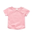 thumbnail image 3 of Aihuaihua Toddler Baby Girls' Tops, Tees & Blouses Cotton Basic Top for Summer Casual Pink 18-24 Months, 3 of 7