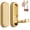 Gold, variant on Foldable Wall Hooks Black, 2 Pack Folding Coat Hooks, Screw Mounted