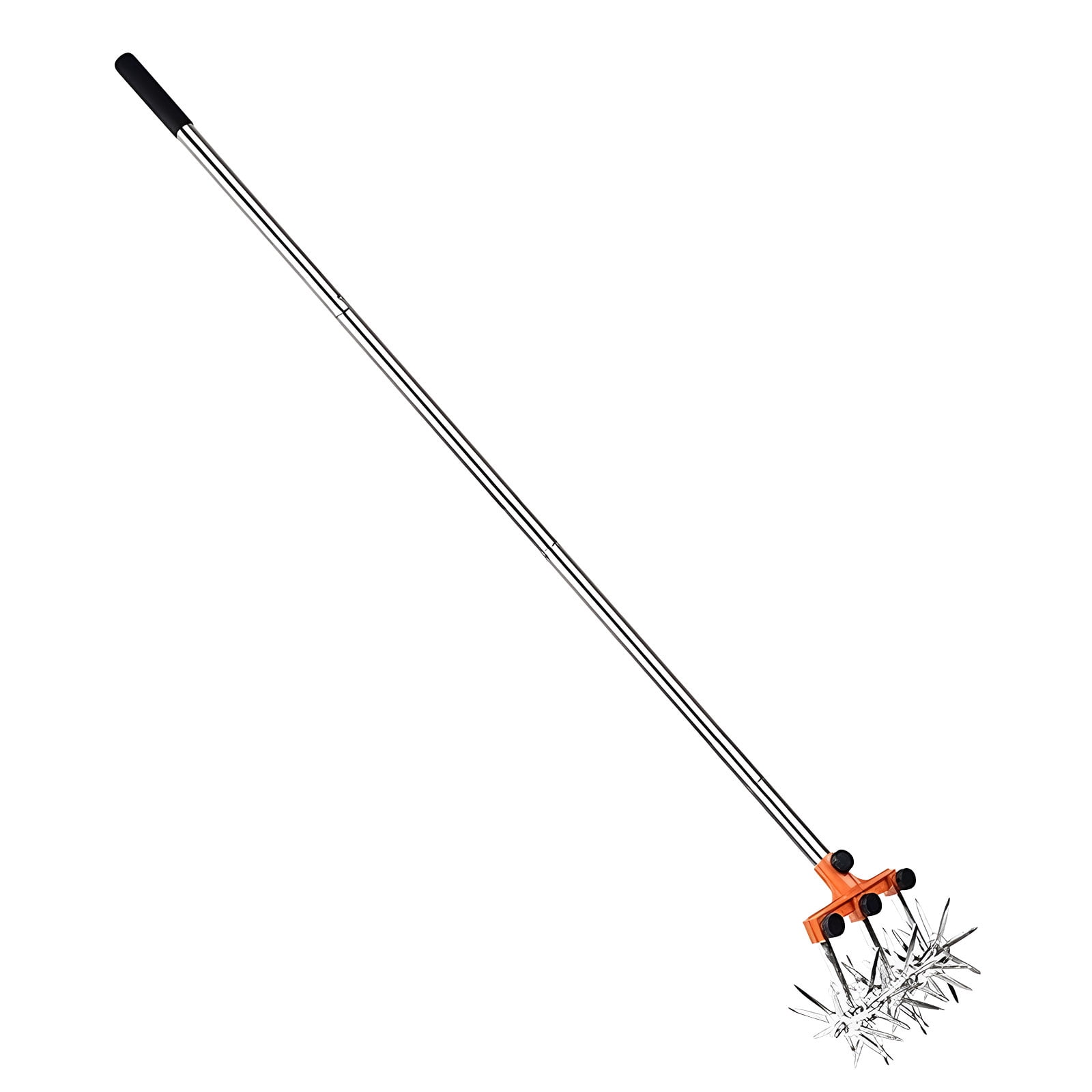 Wheel Rotary Edger Manual Lawns Tool Metal Hand Tiller For Hard Soil Breaking Ideal For Home Gardens Urbans Spaces