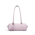 thumbnail image 3 of Genuine Cowhide Women Shoulder Bag, White Leather Underarm Bag, Barrel Style Tote, 3 of 6