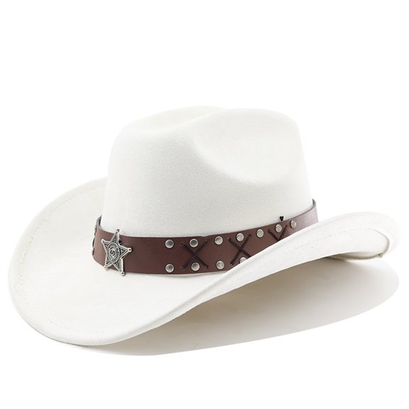 TIANZEN Western Cowboy Hat With Curved Brim For And Outdoor Travel Riding Country Style Gardening Hats for Men Cowboy