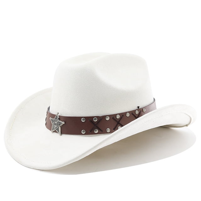 Western Cowboy Hat With Curved Brim For Outdoor Travel And Riding Adventures In Country Style