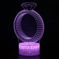 thumbnail image 1 of Dvkptbk Veilleuse Cadeau de la Saint-Valentin Veilleuse LED Dégradé Coloré Télécommande Décoration Maison, 1 of 2