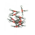 thumbnail image 2 of 10/20/50Pcs 3 Way Brass Fishing Rolling Barrel Swivel Bearing Connector Solid Ring, 2 of 8