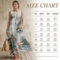 thumbnail image 7 of Xoenoiee Koi Fish Lotus Leaf Print Summer Dresses for Women 2026, Sleeveless Crewneck Maxi Dress with Pockets, Cotton Linen Loose Fit Sundress for Beach Vacation and Resort Wear, Size S, 7 of 7