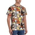thumbnail image 2 of Qekee Cats & Dogs Group Classic Fit T-Shirt Men's Shirt Men's Tight Short Sleeves for Exercise, Running, Mountaineering - Cats & Dogs Group, 2 of 9