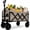 Beige, variant on Expandable Folding Wagon Cart, 225 lbs Dual-Layer Collapsible Utility Wagon with 100% Extra Storage, Grocery Cart, Foldable Garden Cart with 360° Wheels for Camping, Shopping, Sports, Pink
