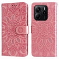thumbnail image 3 of Funda tipo cartera GANGXUN para Xiaomi Redmi Note 14 4G , diseño girasol, cuero PU, soporte, cierre magnético, tarjetero, 3 of 5