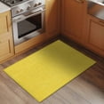 thumbnail image 3 of Yellow Burlap Texture Large Area Rugs for Bedroom Living Room, Soft Non Slip Carpet Bedside Rug, Farmhouse Vintage Yellow Rectangular Floor Cover Kitchen Accent Rug 2'x3' for Dining Room/Office, 3 of 9