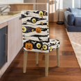 thumbnail image 6 of Big-Eyed Spider Pumpkin Halloween Chair Covers Set of 6 Washable Removable Dining Room Chair Covers No Arms Spandex Parsons Chairs Slipcovers Protective for Home Restaurant Banquet Kitchen, 6 of 7