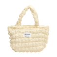 thumbnail image 1 of Bolso de mano para mujer, moderno, suave, informal, dulce, de gran capacidad, tipo hobo blanco, 1 of 9