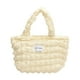 thumbnail image 1 of Bolso de mano para mujer, tipo hobo, ligero y cómodo, ideal para compras de viaje. blanco, 1 of 9