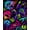 Purple, Pattern 1, variant on ODIKA 8'x10' Washable Area Rug Vivid: Eclectic Horror Gothic Imagery with Skulls, Specters, for Dining Room, Large Office, Lounge, Non-Slip Chair-Friendly Mat
