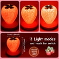 thumbnail image 2 of Luz de Noche ZHAOCHENG Fresa LED Silicona para Habitación de Niños Color Rojo, 2 of 5