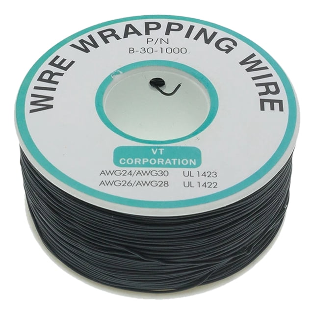 Cable 250M 30AWG OK Cable de cobre estañado envoltura electrónica negro
