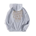 thumbnail image 3 of SIYUDAN Hoodies For Women Jesus Loves You Sweatshirt Letter Print Hoodies Oversized Women Pullover Women Fall Jacket Preppy Clothes, 3 of 5
