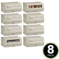 thumbnail image 2 of mDesign Large Fabric Closet Shoe Storage Box, 8 Pack, Linen/Tan, 2 of 9