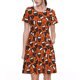 thumbnail image 1 of Easygdp Owls And Boo para Vestido Transpirable de Mujer, Vestido Suelto de Manga Corta con Pliegues y Bolsillos para el Verano, 1 of 6