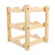 thumbnail image 1 of Estante de madera para vino, práctico y útil soporte para botellas de vino., 1 of 7