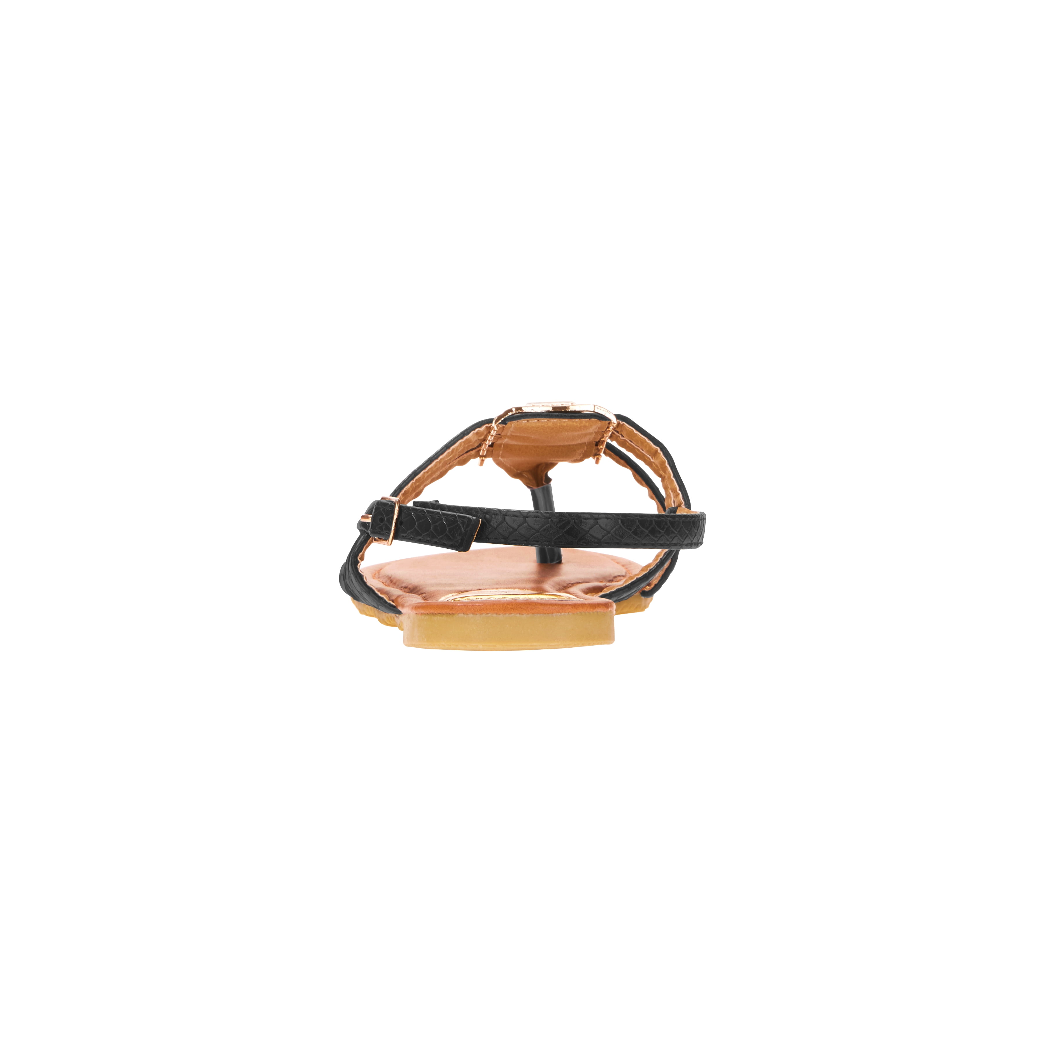 Victoria K Women's Crossover Straps Sandal's with Small Medallions