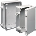 thumbnail image 1 of Pack of 1, Hoffman Q303013Pcicc Enclosure, Nema 4X, Jbox, Clear Screw Cvr, 300X300X123Mm, Polycarbonate, 1 of 1