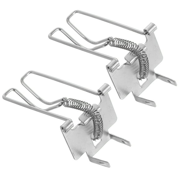 ELAYARD 2Pcs Cash Register Money Clips Plated Silver Metal Clips to Enhance Cash Handling Efficiency