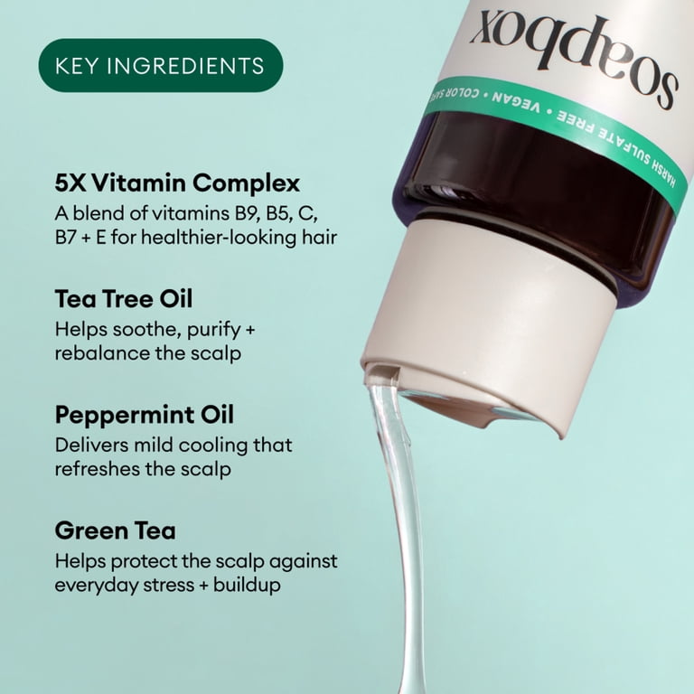 Soapbox Tea Tree & Mint Scalp Balancing Shampoo photo 5