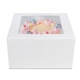 thumbnail image 5 of Cake Boxes 8" x 8" x 5" and Round Cake Boards 8" Inch, Bakery Box with Window, 10 Pack of Each, White Kraft Paperboard - Bakery Cake Supplies - by O'Creme, 5 of 5