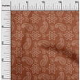 thumbnail image 2 of oneOone Velvet Brown Fabric Floral Craft Projects Decor Fabric Printed By The Yard 58 Inch Wide, 2 of 4