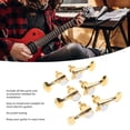 thumbnail image 3 of 6Pcs Guitar Tuner Pegs 1:18 Gear Ratio Guitar String Tuners Knobs Completely Closed Tuning Set With Small Tail Handle, 3 of 8