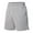 Gray, variant on Summer Plus Size Men Shorts Elastic Waist Solid Color Straight Leg Moisture-Wicking Casual Loose Cargo Shorts With Pocket Sport Fashion Workout Athletic Shorts Sweatpants M-6XL