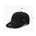 thumbnail image 3 of Gorra de béisbol ajustada deportiva para hombre$Gorra de béisbol ajustable para papá para entrenamientos de carrera y actividades al aire libre$Gorra de papá de perfil bajo teñida con, 3 of 5