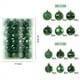thumbnail image 2 of 48PCS Christmas Tree Bauble Hanging Home Party Ornament Decor 4CM, Bauble Hanging Ornament, Precise 4CM Christmas Decor, Home Party Decor, Festive Home Decor, Metal Frame Baubles, for Living, 2 of 8