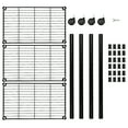 thumbnail image 5 of 3-Shelf Wire Storage Shelving with Wheels,Adjustable Storage Units, Steel Organizer Wire Rack, 23" W x 13" D x 33" H,Black, 5 of 9