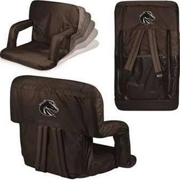 Picnic Time 618-00-179-704-0 Boise State Broncos Digital Print Ventura Stadium Seat, Black