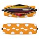 thumbnail image 2 of Balery Orange And White Polka Dot Estuche de Lápices de Cuero Impreso, Estuche para Suministros de Arte, Estuche de Lápices con Cremallera, Estuche de Almacenamiento de Papelería, 2 of 7