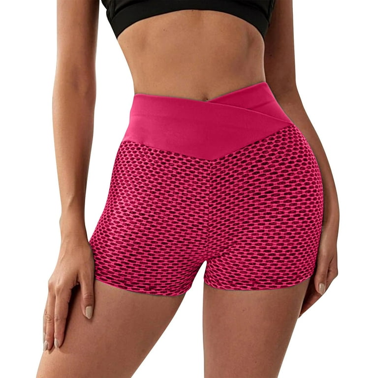 Generic Scrunch Cycling Shorts Ribbed Seamless Fitness Outfit Push