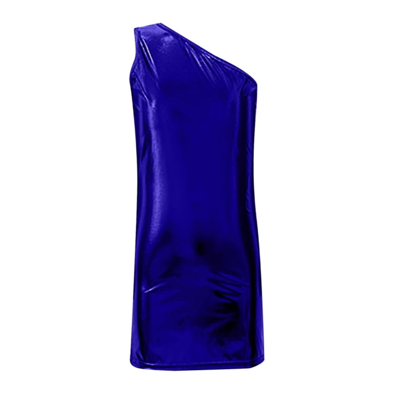 blue glitter slip dress Huanglei Girls Sequin Sleeveless With Round Neck And Asymmetric Shoulder Stylish Party Gown For Toddler Ki (Blue) Color:Greenery Shantung Made from a comfortable Tiffany Homecoming Dress 27409 short booties