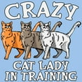 thumbnail image 3 of CafePress - Crazy Cat Lady Light T Shirt - Light T-Shirt - CP, 3 of 4