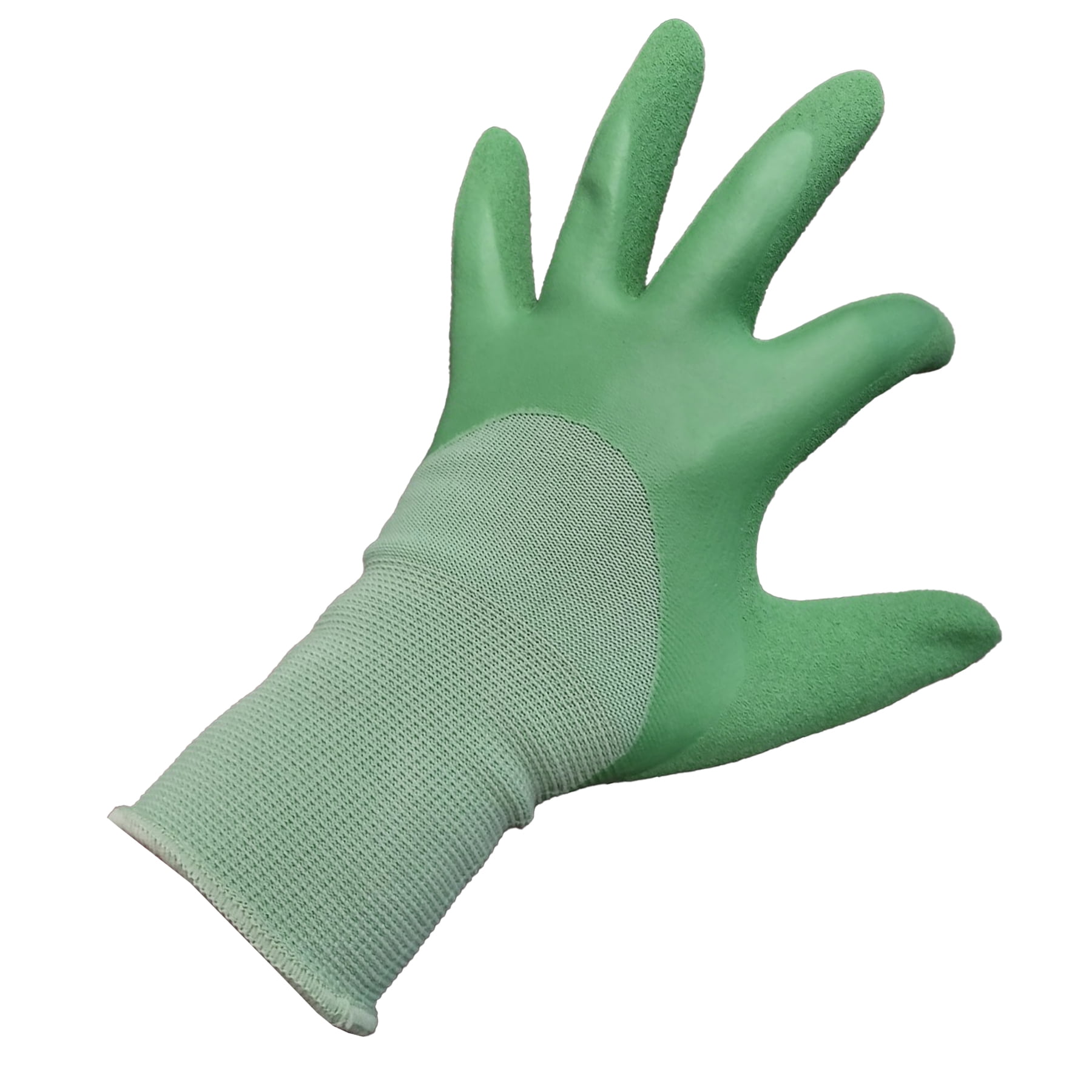Expert Gardener Ladies Double Dipped Latex Glove, Small, Green