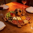thumbnail image 4 of 9.48 in Adorable Dog Shaped Food Tray With Divided Compartments For Organizing And Storing Pet Meals, Treats, And Snacks, Decorative Serving Platter For Pet Owners, Pet Food Storage,B, 4 of 5