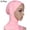 Pink, variant on Soft Solid Color Women Full Cover Scarf Cap Underscarf Neck Head Bonnet Hat